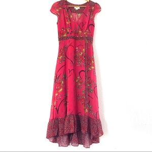 Maeve Anthropologie Valentine Wrap Dress